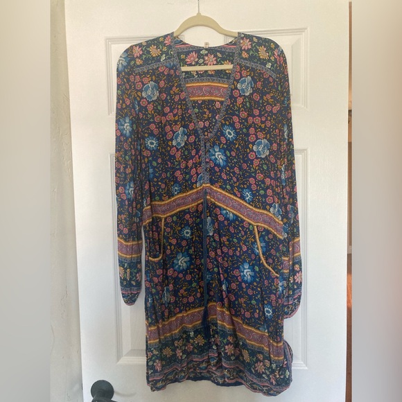 Spell Folktown Playdress, Size Large, Navy - Picture 6 of 12